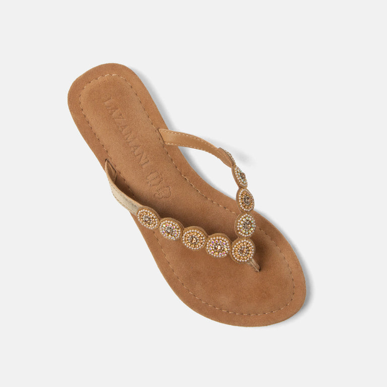 Lazamani Lazamani Lea Dames Slippers Goud | LA33772gold