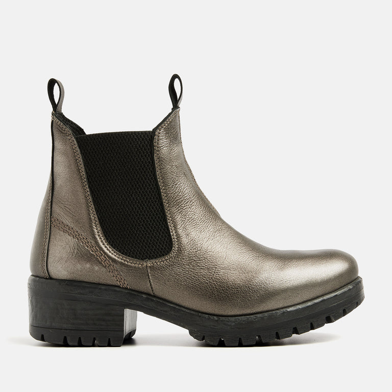 lazamani Lazamani Lune Dames Chelsea Boots Grijs | LA68003pewter