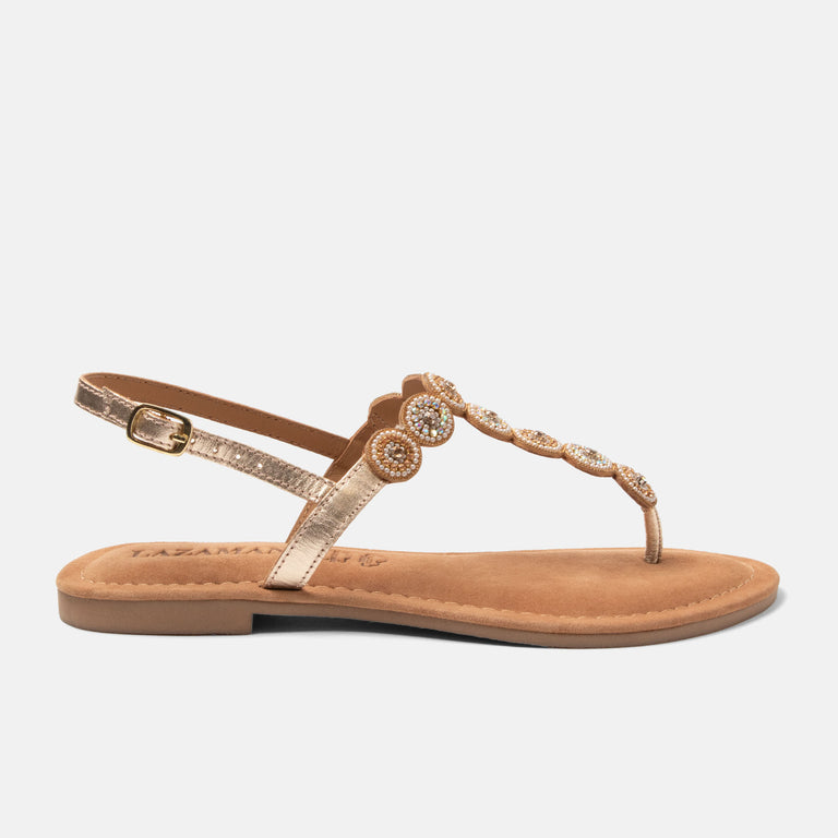 lazamani Lazamani Luz Dames Sandalen Goud | LA33773gold