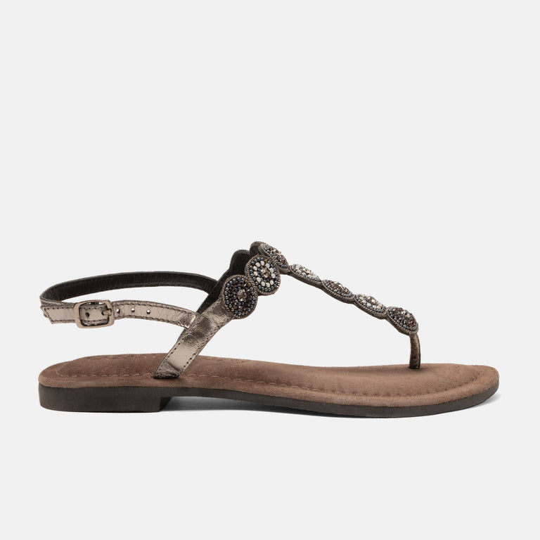 lazamani Lazamani Luz Dames Sandalen Grijs | LA33773pewter