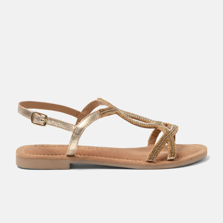 lazamani Lazamani Malia Dames Sandalen Goud | LA33775gold