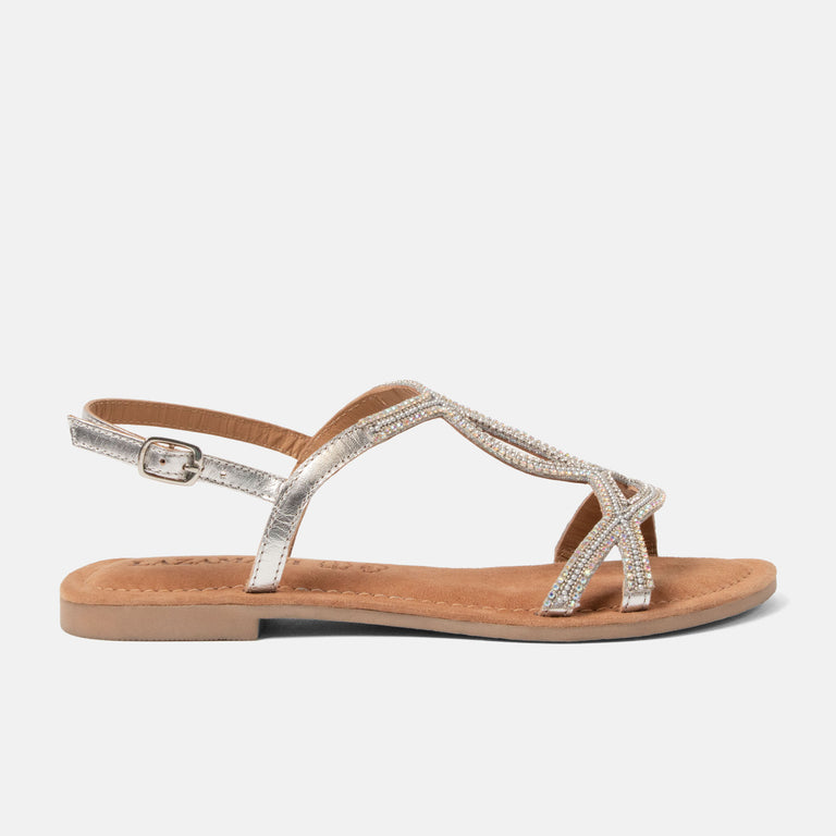 lazamani Lazamani Malia Dames Sandalen Zilver | LA33775silver