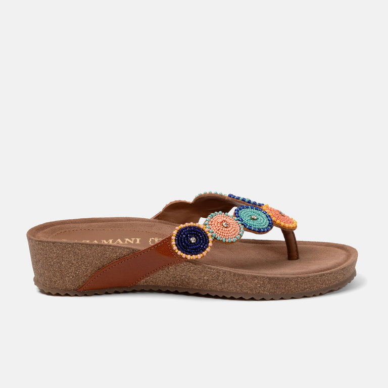 lazamani Lazamani Mara Dames Slippers Multi | LA75455tanmulti