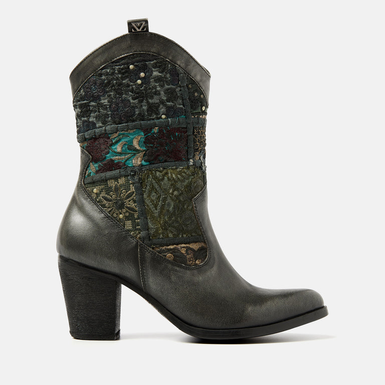 lazamani Lazamani Marthe Dames Enkellaarsjes Grijs/Multi | LA85662silver