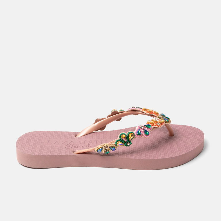 lazamani Lazamani Menorca Dames Flip Flops Roze | LA77010lilac