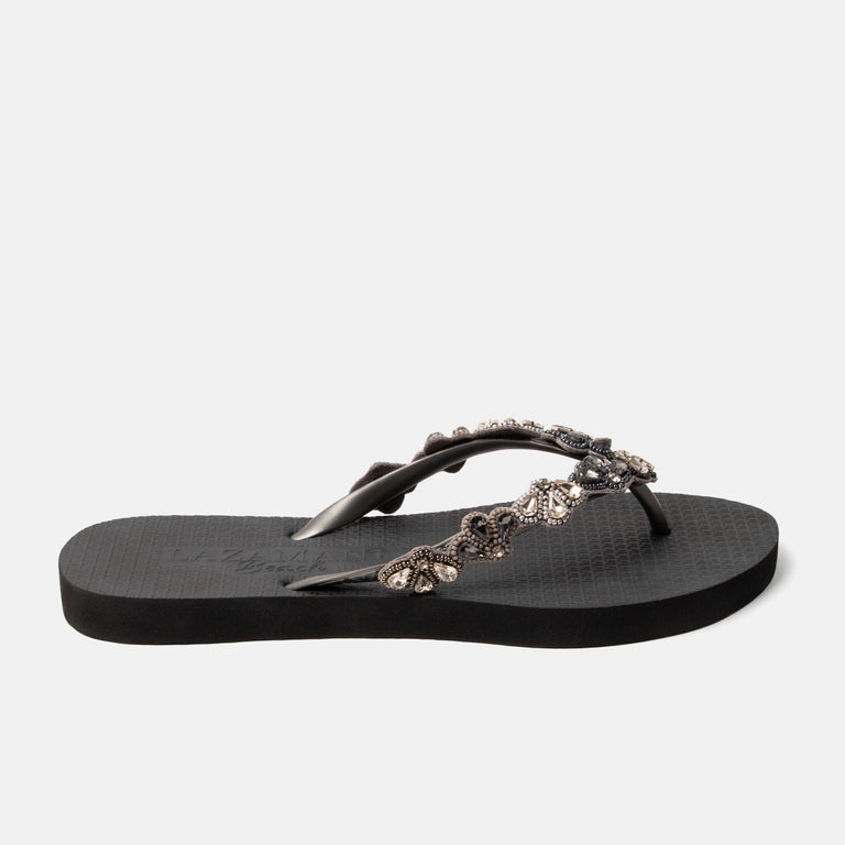 lazamani Lazamani Menorca Dames Flip Flops Zwart | LA77010black