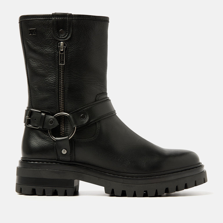 lazamani Lazamani Merle Dames Biker Boots Zwart | LA53676black