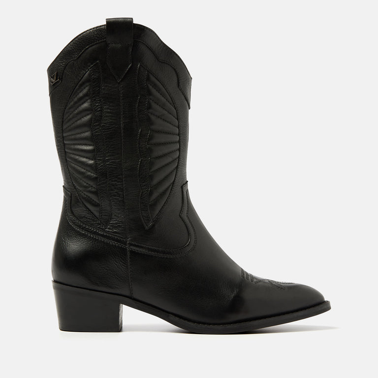 lazamani Lazamani Milou Dames Cowboy Laarzen Zwart | LA53678black