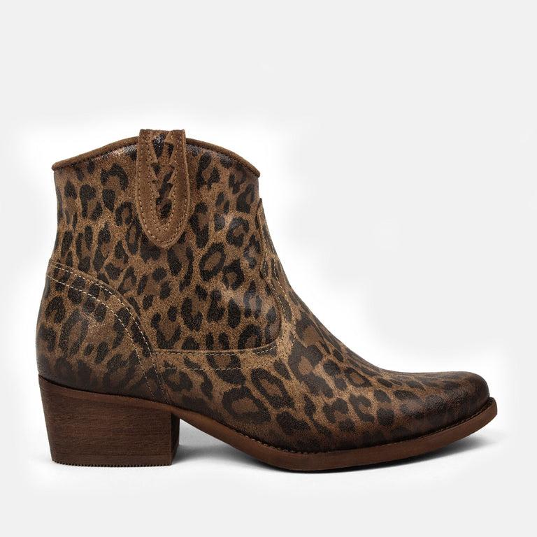 lazamani Lazamani Nila Dames Enkellaarsjes Bruin | LA74500brown