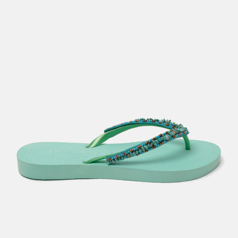lazamani Lazamani Palma Dames Flip Flops Aqua | LA77008aqua