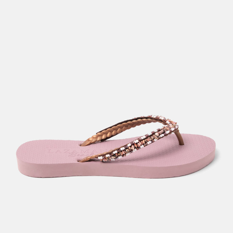 lazamani Lazamani Palma Dames Flip Flops Roze | LA77008lilac
