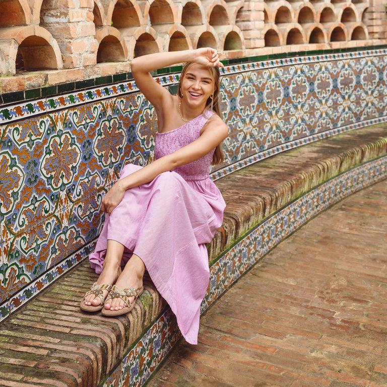 Lazamani Lazamani Perla Dames Slippers Multi | LA75001beige