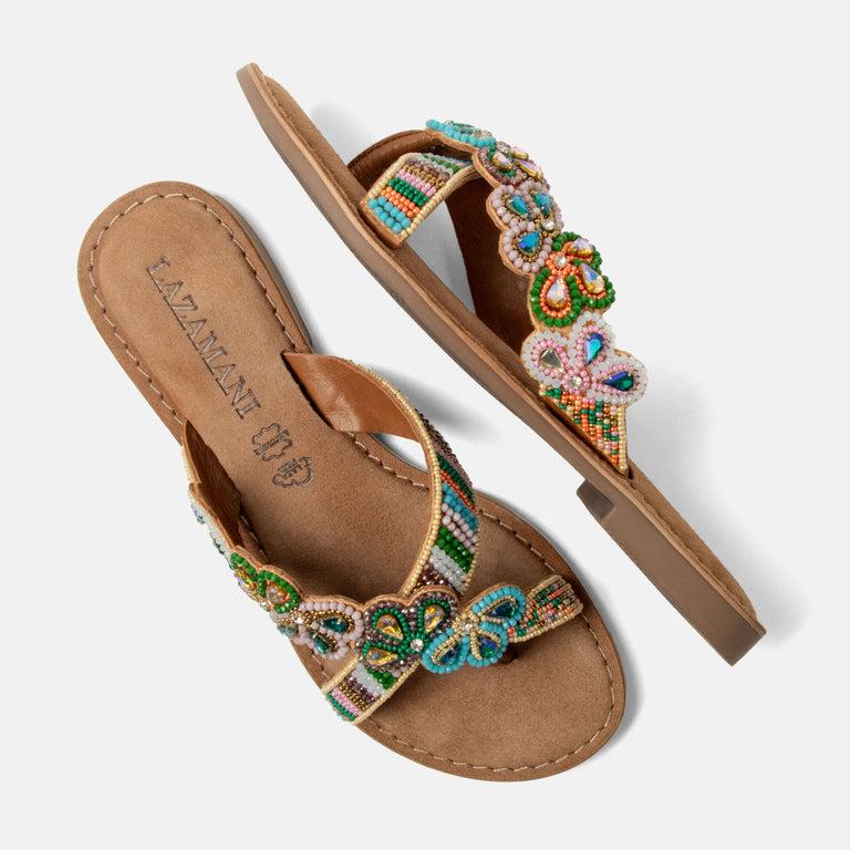 Lazamani Lazamani Perla Dames Slippers Multi | LA75001multi