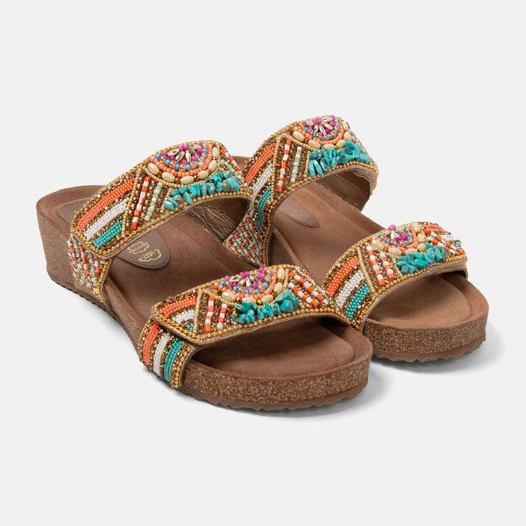 Lazamani Lazamani Sol Dames Slippers Multi | LA75002multi