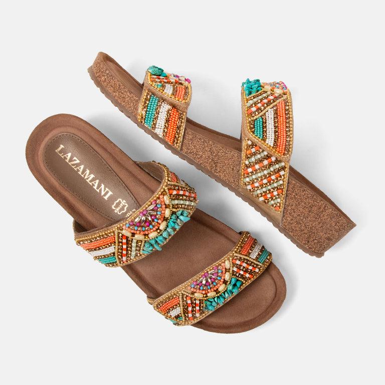 Lazamani Lazamani Sol Dames Slippers Multi | LA75002multi