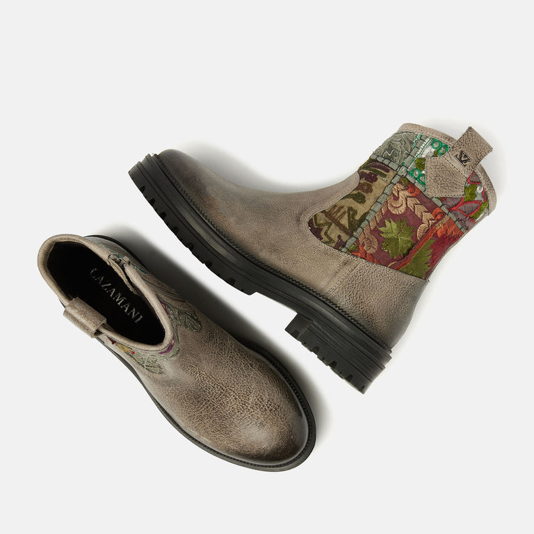 Lazamani Lazamani Vienne Dames Boots Bruin/Multi | LA85669fango