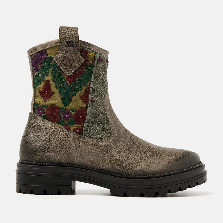 lazamani Lazamani Vienne Dames Boots Bruin/Multi | LA85669fango