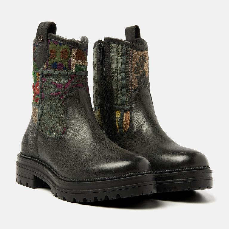 Lazamani Lazamani Vienne Dames Boots Zwart/Multi | LA85669black