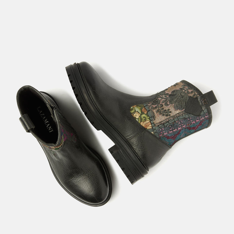 Lazamani Lazamani Vienne Dames Boots Zwart/Multi | LA85669black