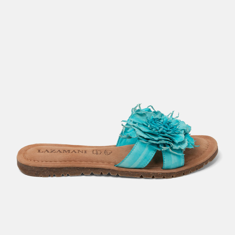 lazamani Lazamani Zinnia Dames Slippers Turquoise | LA33765turquois