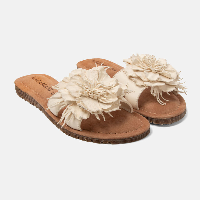 Lazamani Lazamani Zinnia Dames Slippers Wit | LA33765offwhite
