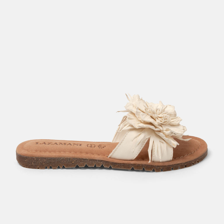 lazamani Lazamani Zinnia Dames Slippers Wit | LA33765offwhite