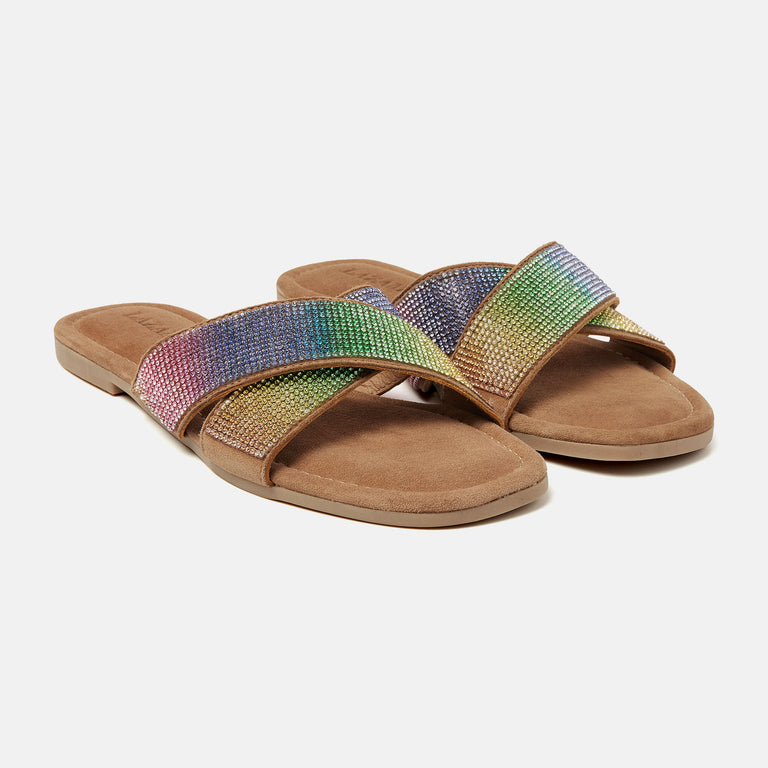 Lazamani Lexi Dames Slippers Multi LA33730multi | Lazamani