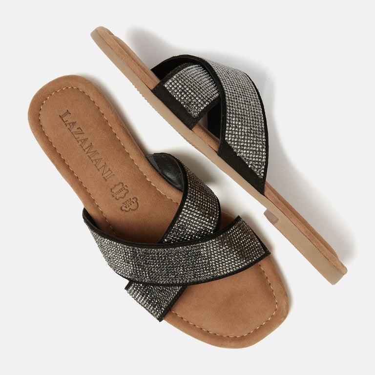 Lazamani Lexi Dames Slippers Pewter LA33730pewter | Lazamani