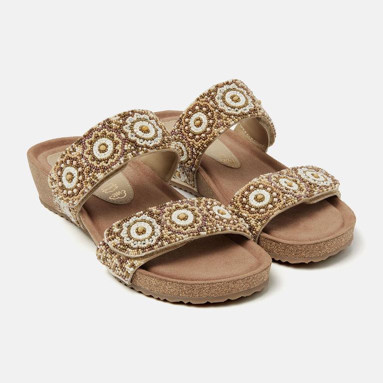 Lazamani Mary Dames Slippers Beige LA75367beige | Lazamani