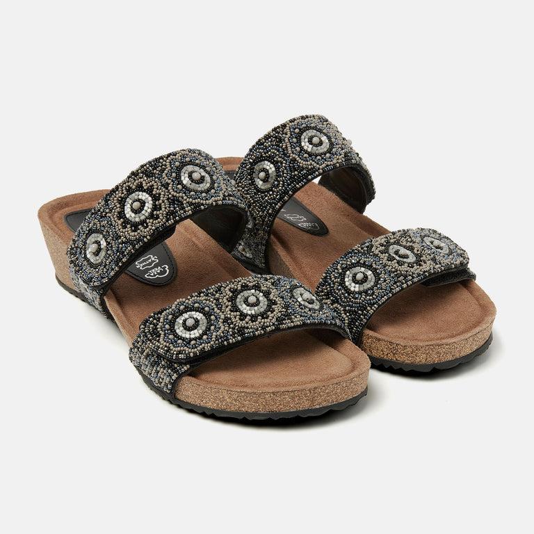 Lazamani Mary Dames Slippers Zwart LA75367black | Lazamani