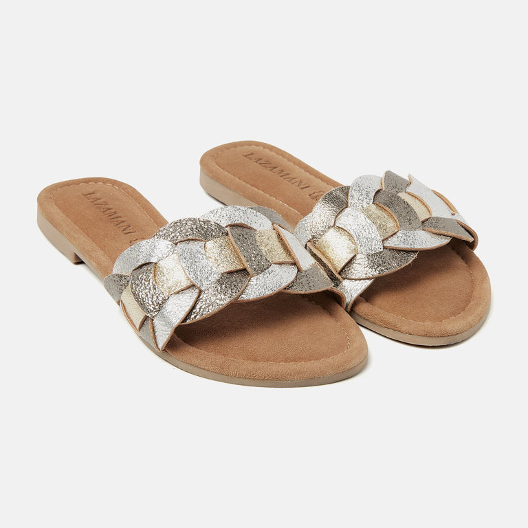 Lazamani Mona Dames Slippers Pewter LA33731pewter | Lazamani
