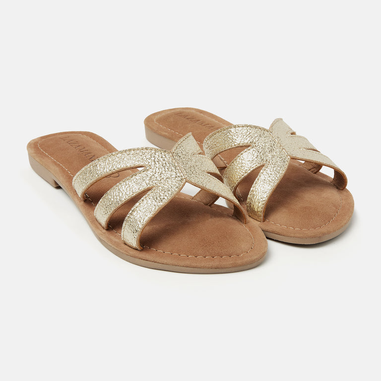 Lazamani Nina Dames Slippers Goud LA33729gold | Lazamani