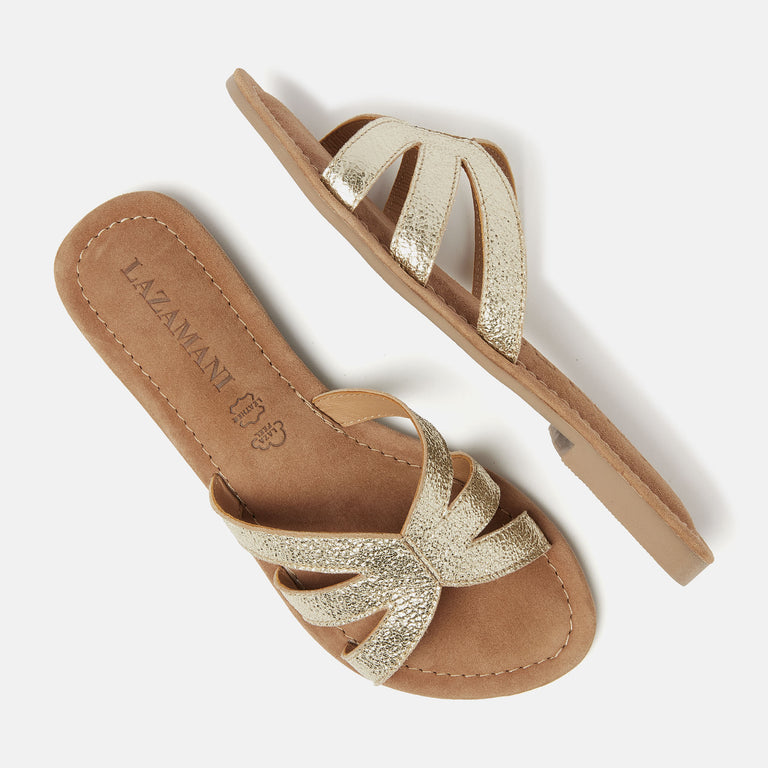 Lazamani Nina Dames Slippers Goud LA33729gold | Lazamani