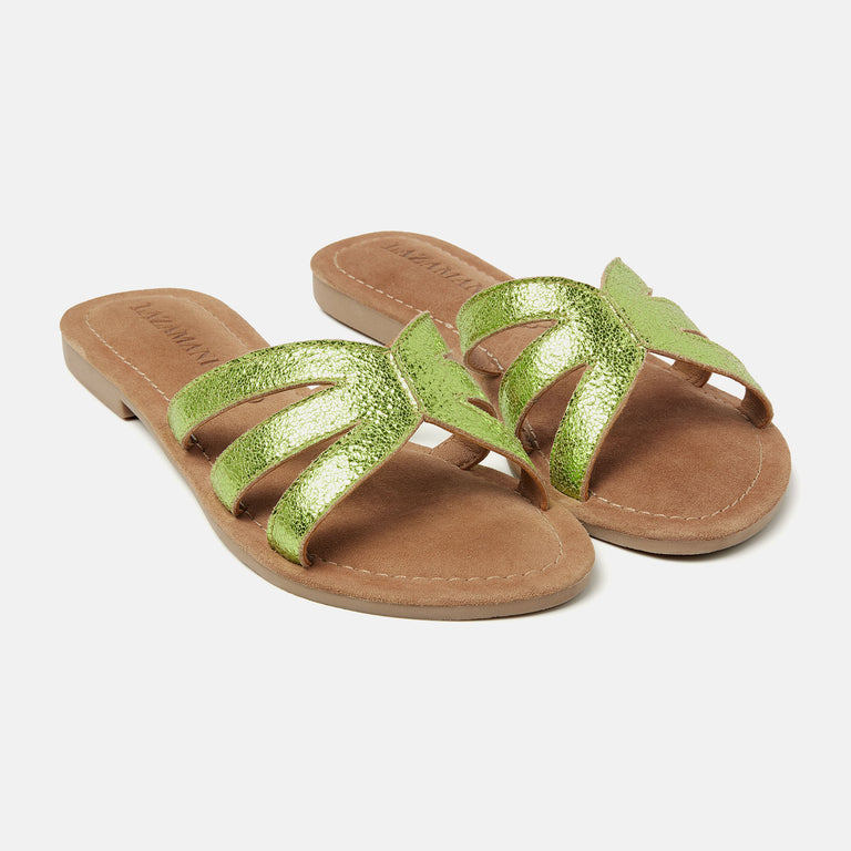 Lazamani Nina Dames Slippers Groen LA33729green | Lazamani