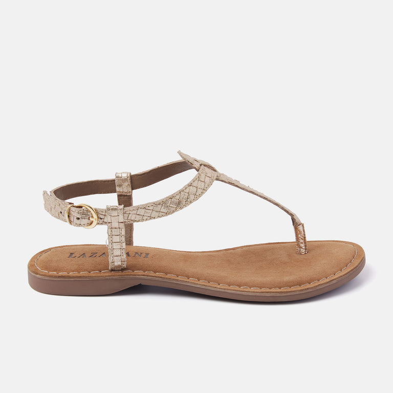 lazamani Ruby Dames Sandalen Goud LA75615gold | Lazamani