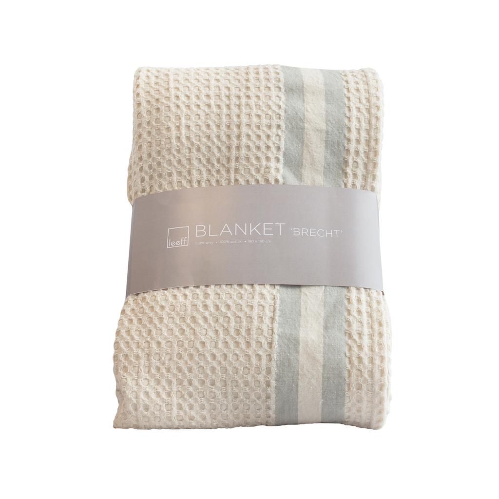 leeff Leeff Blanket Brecht light grey - Bed & Bad - Leeff