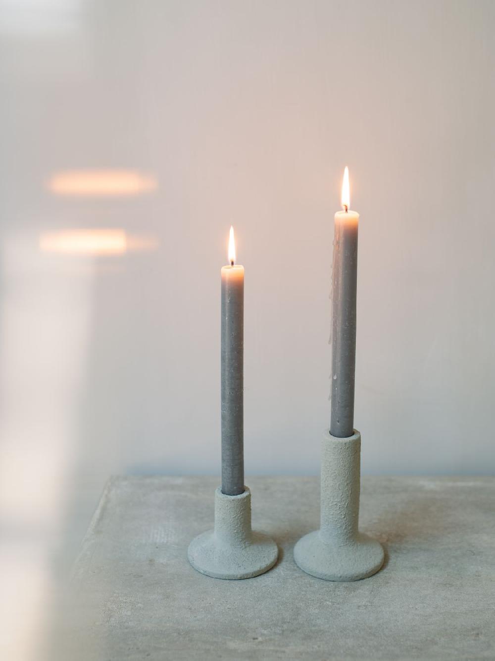 Leeff Leeff Candle Holder Celeste Grey L - Wonen - Leeff