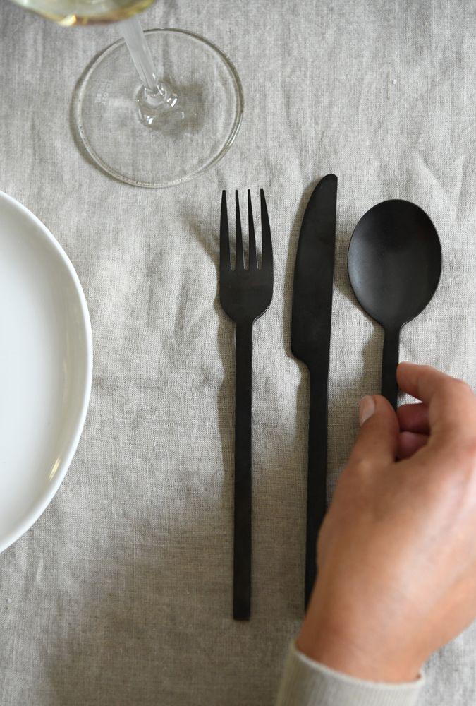 Leeff Leeff Cutlery Charlot Set Of 16 Black - Koken & Tafelen - Leeff