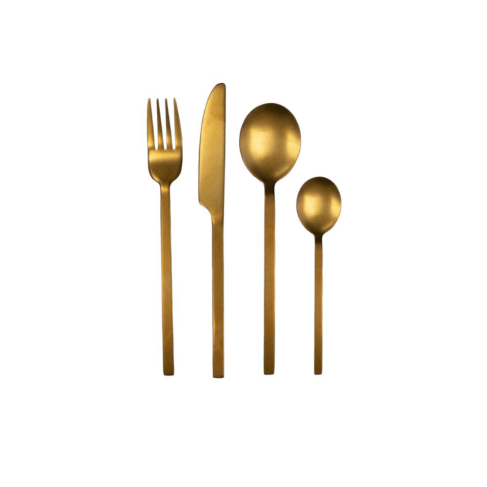 leeff Leeff Cutlery Charlot set of 16 rose gold - Koken & Tafelen - Leeff
