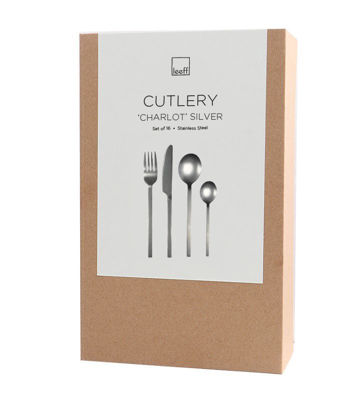 Leeff Leeff Cutlery Charlot Set Of 16 Silver - Koken & Tafelen - Leeff
