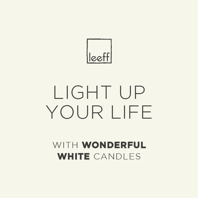Leeff Leeff Dinner Candles Dewi White Set Of 4 - Wonen - Leeff