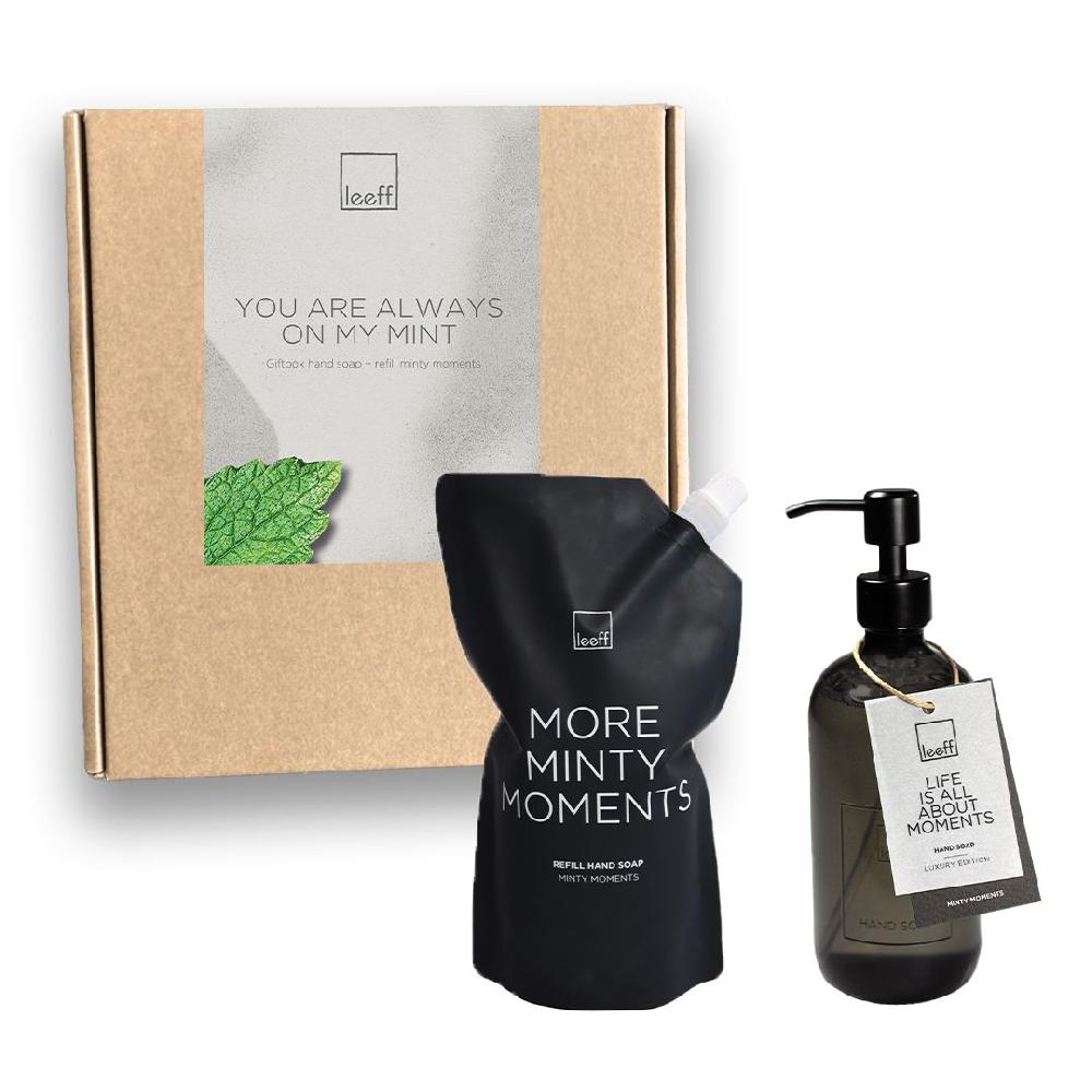 leeff Leeff Giftbox - Minty Moments Hand Soap+Refil - Bed & Bad - Leeff
