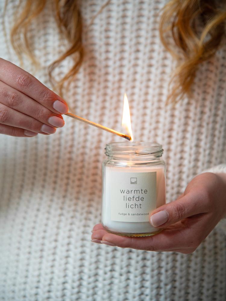 Leeff Leeff Jar Candle L - Warmte Liefde Licht - Wonen - Leeff