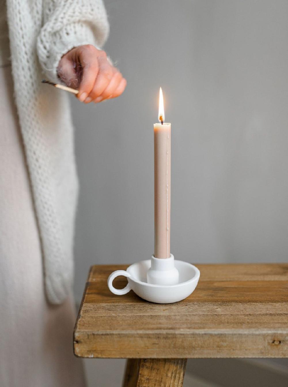 Leeff Leeff Candle Holder Chris White - Wonen - Leeff
