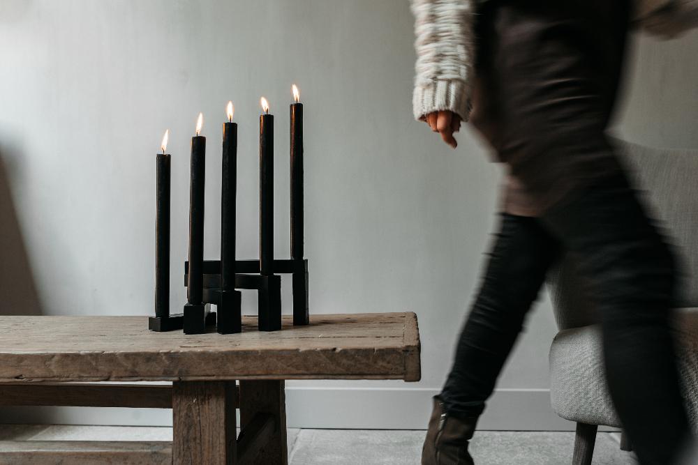 Leeff Leeff Candle Holder Coen Black - Wonen - Leeff
