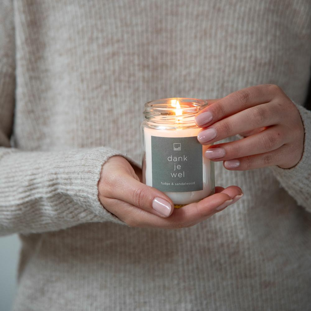Leeff Leeff Jar Candle L - Dank Je Wel - Wonen - Leeff
