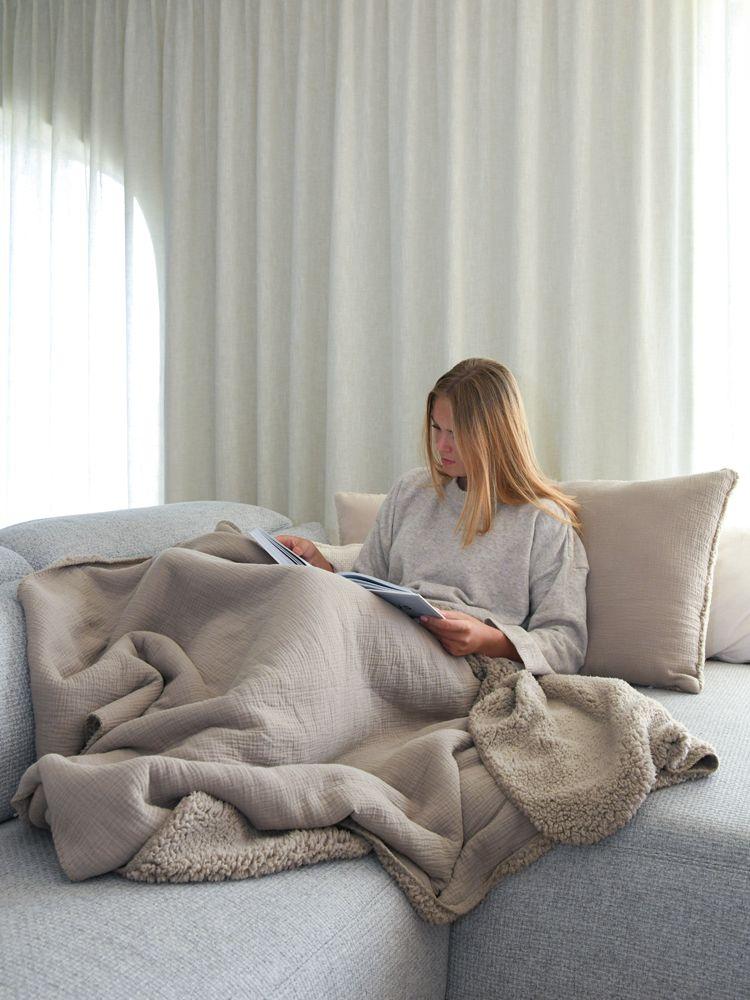 Leeff Leeff Plaid Phileine Taupe - Wonen - Leeff