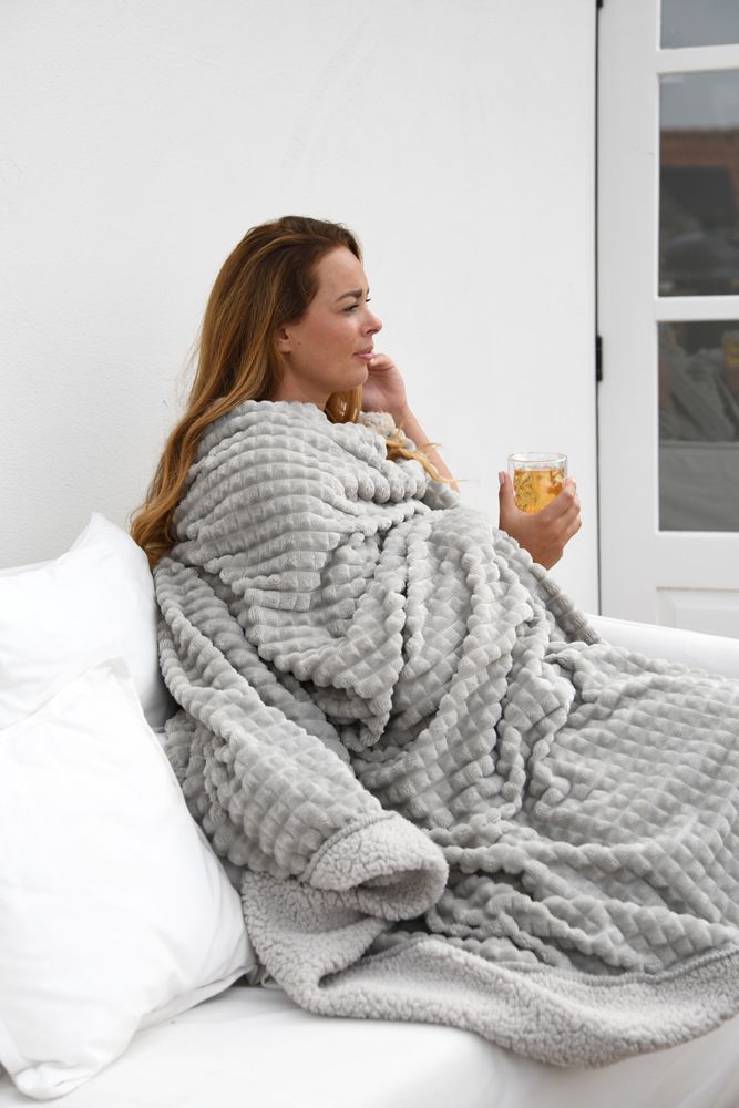 Leeff Leeff Plaid Puk Light Grey - Wonen - Leeff