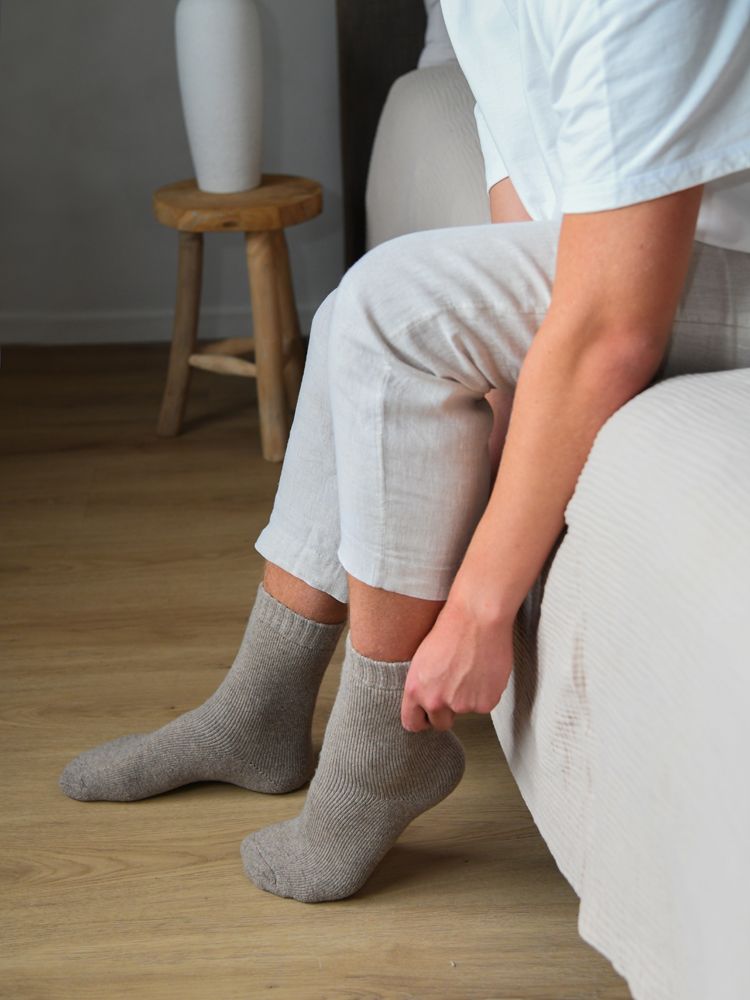 Leeff Leeff Socks Sand - Warm Hug 42-46 - Wonen - Leeff