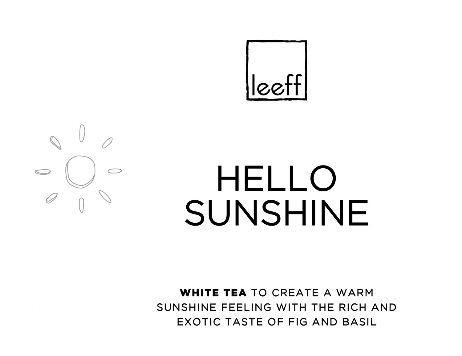 Leeff Leeff Tea - Hello Sunshine - Koken & Tafelen - Leeff